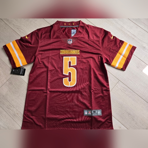 Jayden Daniels #5 Burgundy Red Stitched Football Jersey Men… - Picture 5 of 6